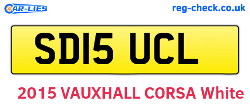 SD15UCL are the vehicle registration plates.