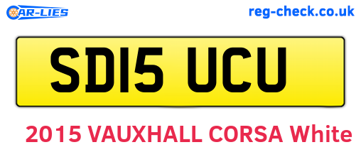 SD15UCU are the vehicle registration plates.