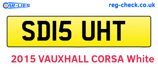 SD15UHT are the vehicle registration plates.