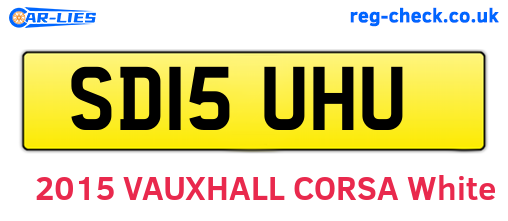 SD15UHU are the vehicle registration plates.