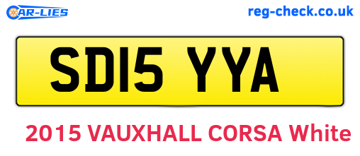 SD15YYA are the vehicle registration plates.