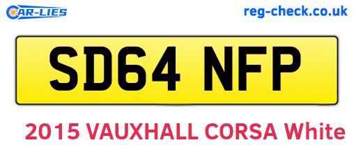 SD64NFP are the vehicle registration plates.