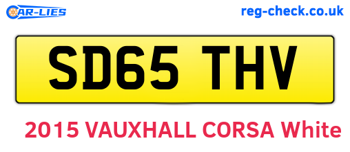 SD65THV are the vehicle registration plates.