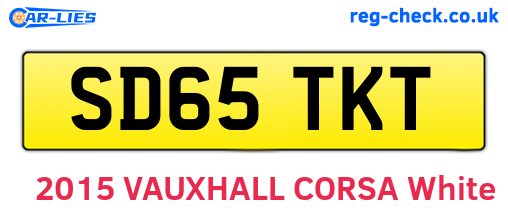 SD65TKT are the vehicle registration plates.