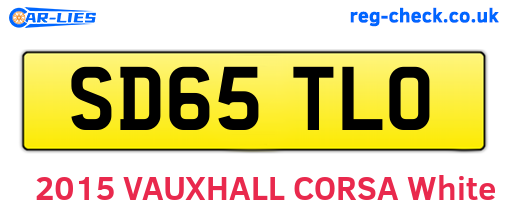 SD65TLO are the vehicle registration plates.