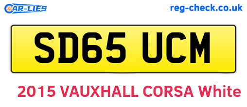 SD65UCM are the vehicle registration plates.