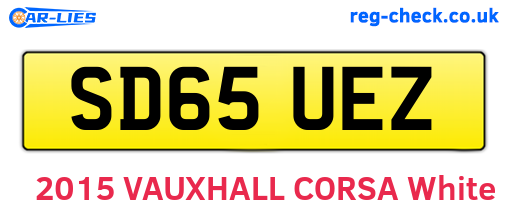 SD65UEZ are the vehicle registration plates.