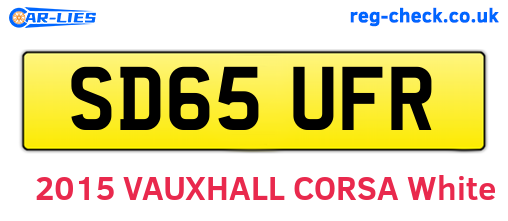 SD65UFR are the vehicle registration plates.
