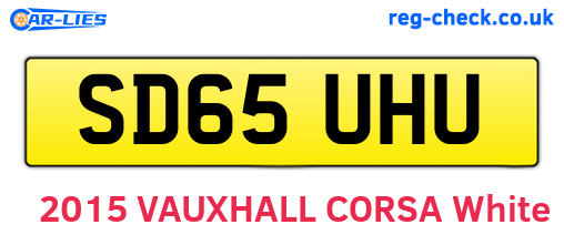 SD65UHU are the vehicle registration plates.