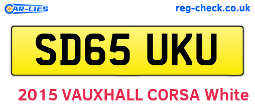 SD65UKU are the vehicle registration plates.