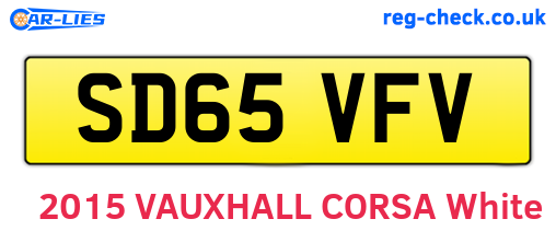 SD65VFV are the vehicle registration plates.
