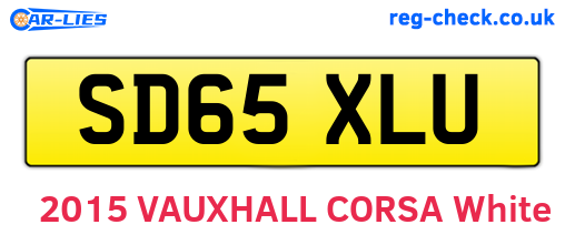 SD65XLU are the vehicle registration plates.