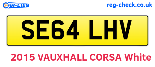 SE64LHV are the vehicle registration plates.