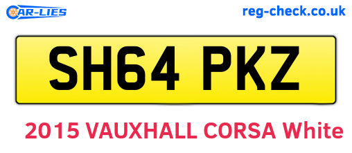 SH64PKZ are the vehicle registration plates.