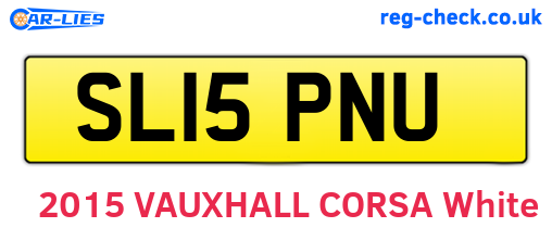 SL15PNU are the vehicle registration plates.