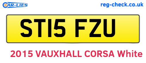 ST15FZU are the vehicle registration plates.