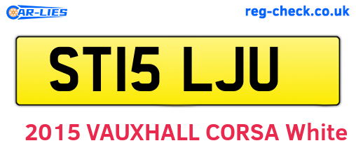 ST15LJU are the vehicle registration plates.