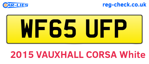 WF65UFP are the vehicle registration plates.