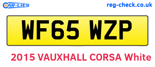 WF65WZP are the vehicle registration plates.