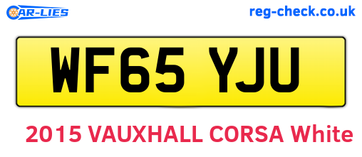WF65YJU are the vehicle registration plates.