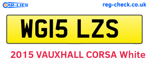 WG15LZS are the vehicle registration plates.