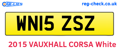 WN15ZSZ are the vehicle registration plates.