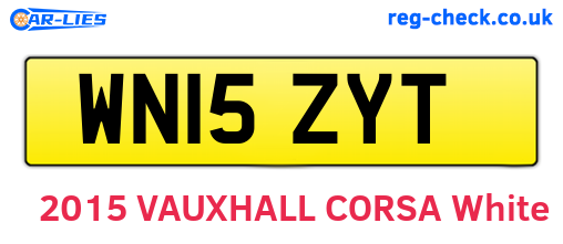 WN15ZYT are the vehicle registration plates.