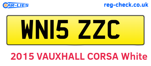 WN15ZZC are the vehicle registration plates.