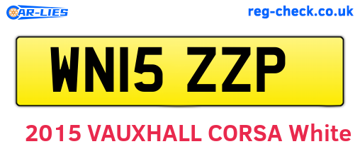 WN15ZZP are the vehicle registration plates.