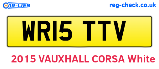 WR15TTV are the vehicle registration plates.