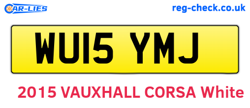 WU15YMJ are the vehicle registration plates.