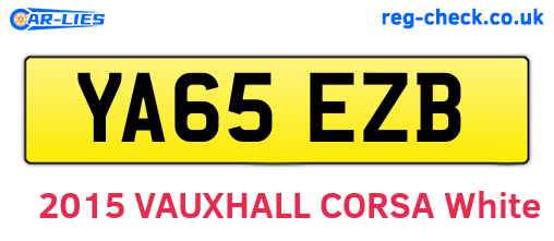 YA65EZB are the vehicle registration plates.