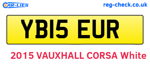 YB15EUR are the vehicle registration plates.