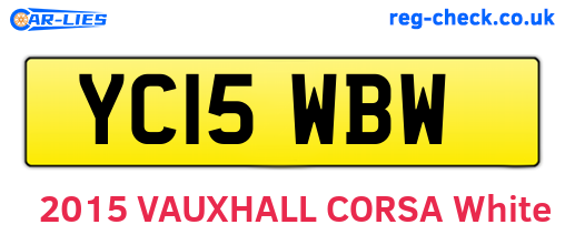 YC15WBW are the vehicle registration plates.