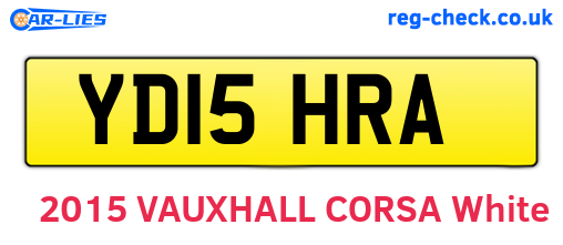YD15HRA are the vehicle registration plates.