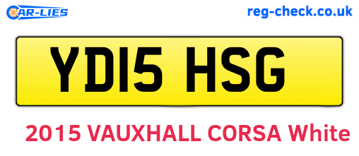 YD15HSG are the vehicle registration plates.