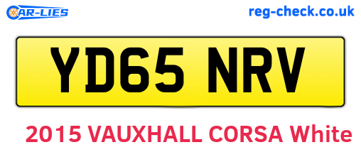 YD65NRV are the vehicle registration plates.