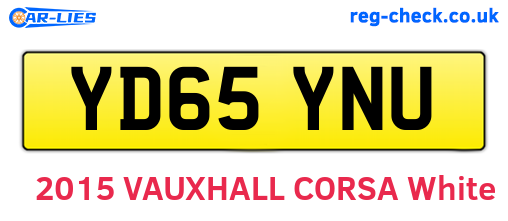 YD65YNU are the vehicle registration plates.