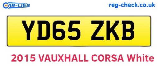 YD65ZKB are the vehicle registration plates.