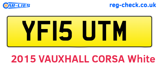 YF15UTM are the vehicle registration plates.