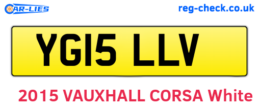 YG15LLV are the vehicle registration plates.