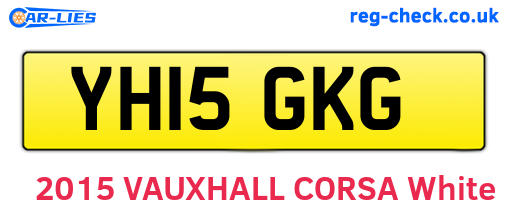 YH15GKG are the vehicle registration plates.