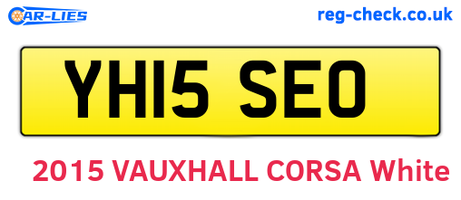 YH15SEO are the vehicle registration plates.