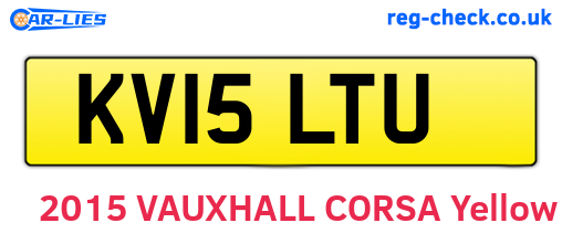 KV15LTU are the vehicle registration plates.