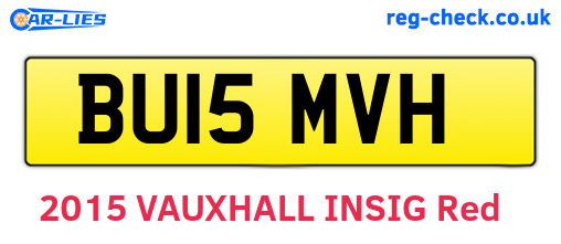 BU15MVH are the vehicle registration plates.