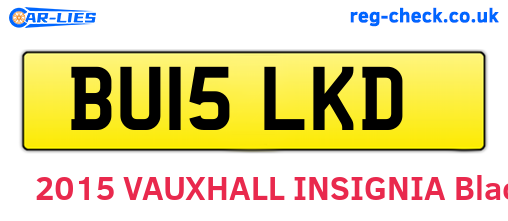 BU15LKD are the vehicle registration plates.