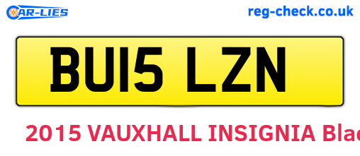 BU15LZN are the vehicle registration plates.