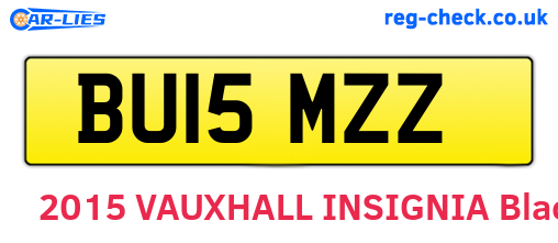 BU15MZZ are the vehicle registration plates.