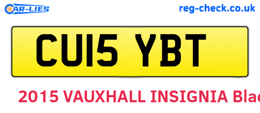 CU15YBT are the vehicle registration plates.