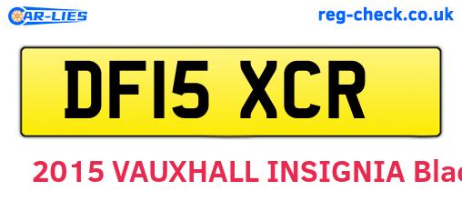 DF15XCR are the vehicle registration plates.